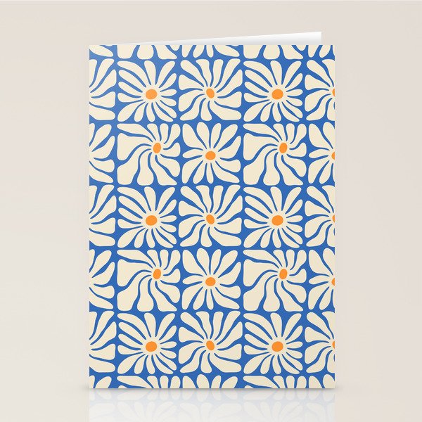 Vintage daisy flower art pattern Stationery Card Gallery Image 2