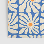 Vintage daisy flower art pattern Poster Gallery Image 3