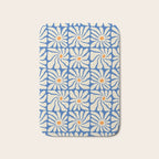 Vintage daisy flower art pattern Bath Mat Gallery Image 1