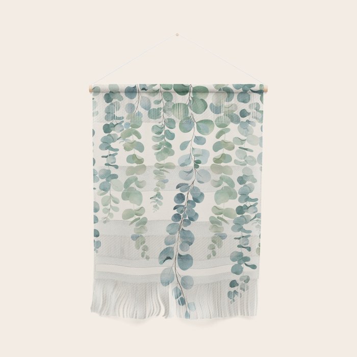 Watercolor Eucalyptus Leaves Wall Hanging Gallery Image 1