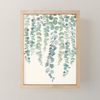 Watercolor Eucalyptus Leaves Mini Art Print Gallery Image 1