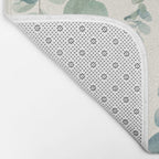 Watercolor Eucalyptus Leaves Bath Mat Gallery Image 2