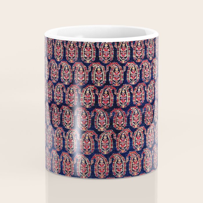 Afshar Persian Kerman  Antique Rug Print Coffee Mug Gallery Image 4