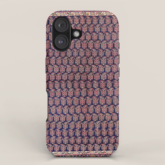 Afshar Persian Kerman  Antique Rug Print iPhone Case Gallery Image 1