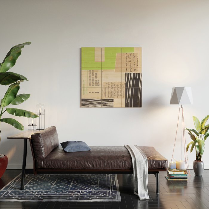 One Color Collection / Light Green Wood Wall Art Gallery Image 2