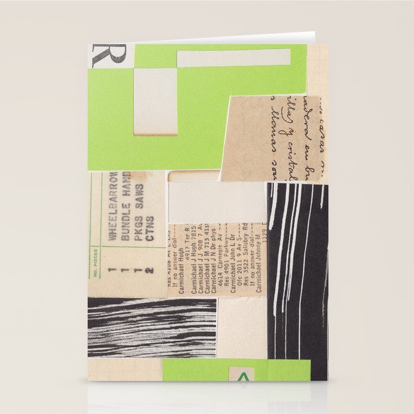 One Color Collection / Light Green Stationery Card Gallery Image 1