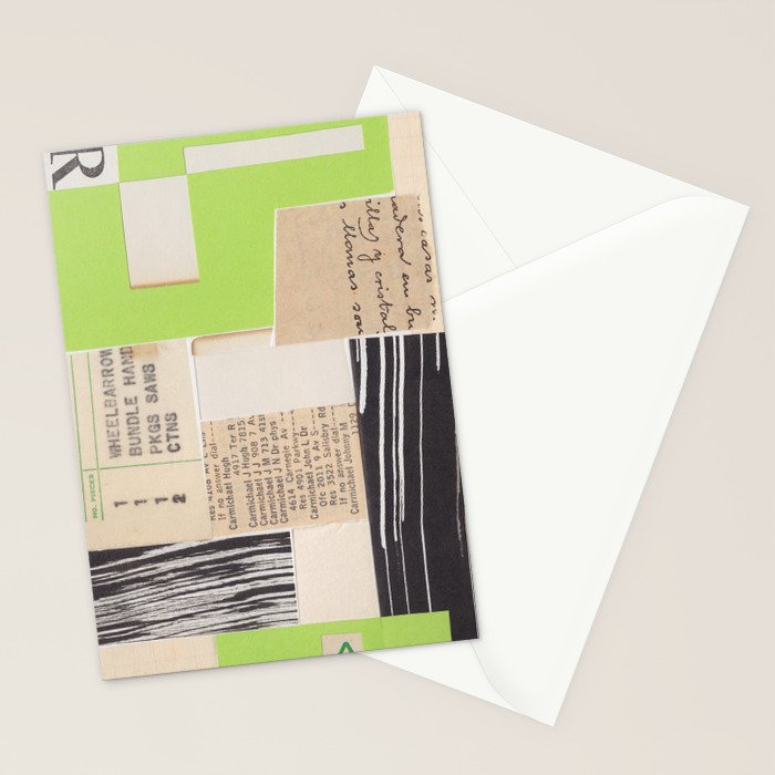 One Color Collection / Light Green Stationery Card Gallery Image 2