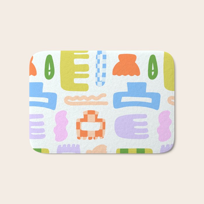 Hair Clips & Claws Bath Mat