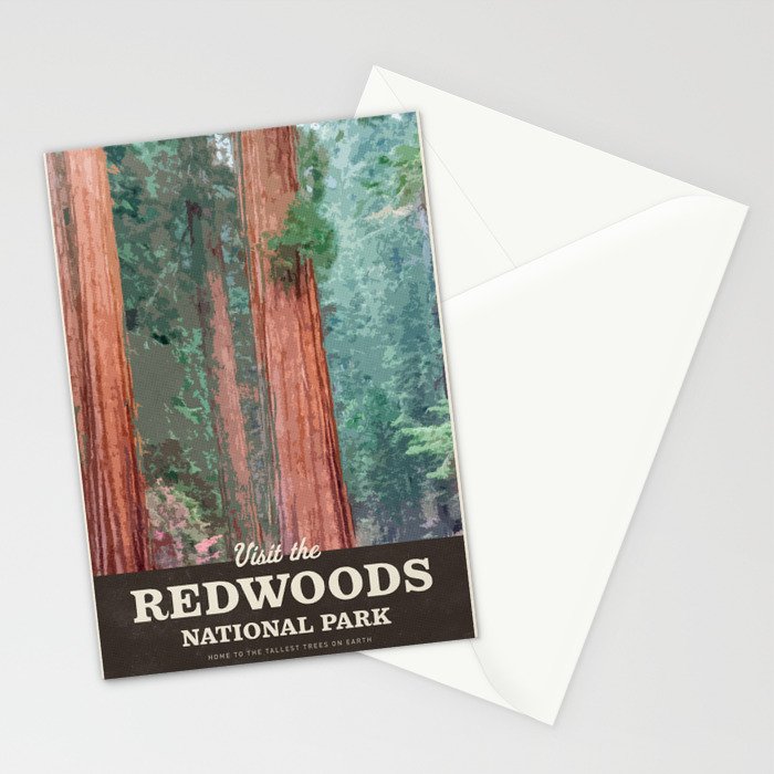 Visit the Redwoods National Park Stationery Card Gallery Image 2