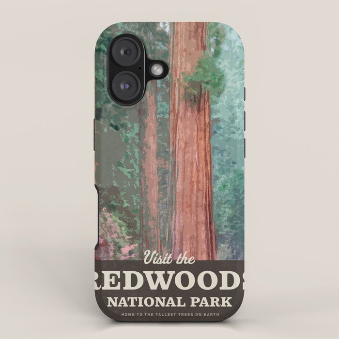 Visit the Redwoods National Park iPhone Case Gallery Image 1