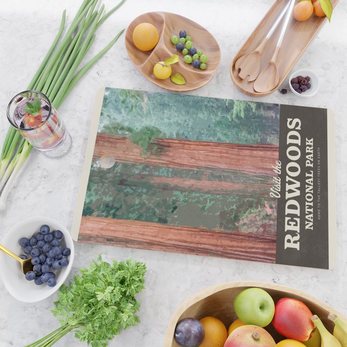 Visit the Redwoods National Park Cutting Board Gallery Image 2
