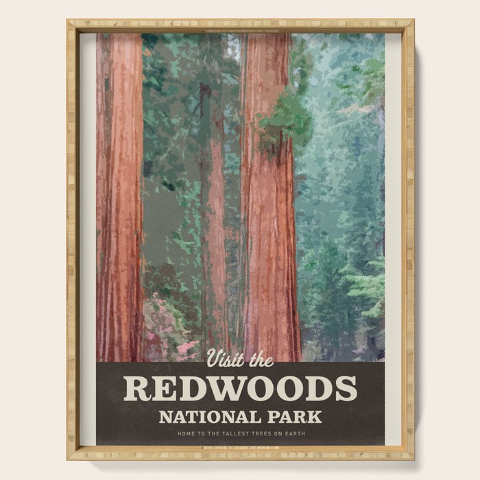 Visit the Redwoods National Park Serving Tray Gallery Image 1