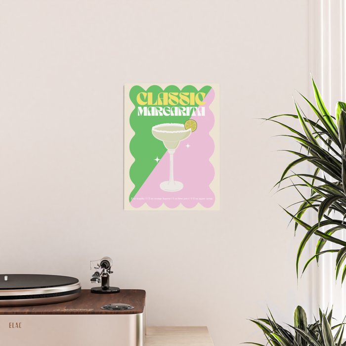 Margarita Cocktail Print Poster Gallery Image 2