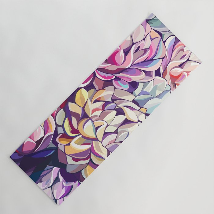 Peonies Yoga Mat Gallery Image 1