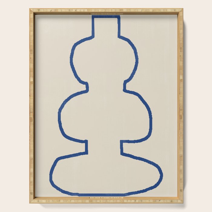 Line Art Study Shape Vase No.8 Serving Tray Gallery Image 1