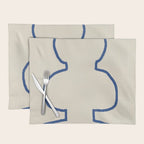 Line Art Study Shape Vase No.8 Placemat Gallery Image 1