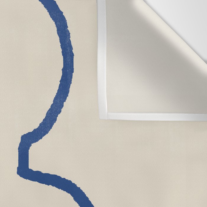 Line Art Study Shape Vase No.8 Wall Tapestry Gallery Image 3