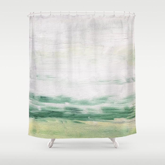 Abstract Oil Painting No. 113 Shower Curtain Gallery Image 1