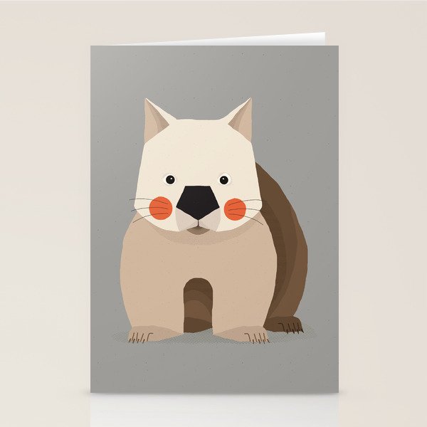 Wombat, Wildlife of Australia Stationery Card Gallery Image 2