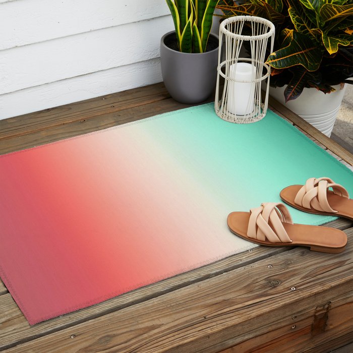 Color gradient background - fading sunset sky colors Outdoor Rug Gallery Image 2