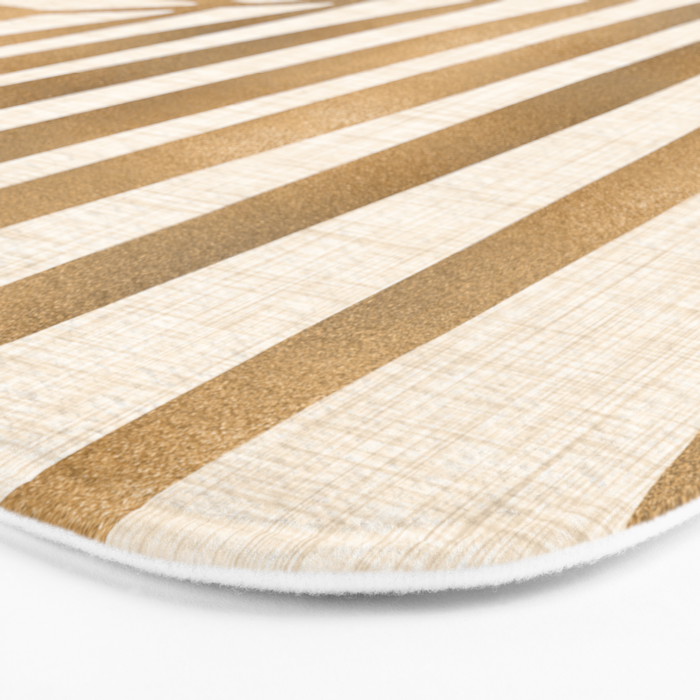 Gold Tropical Leaf Bath Mat Gallery Image 3