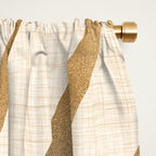 Gold Tropical Leaf Window Curtain Gallery Image 2