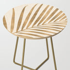 Gold Tropical Leaf Side Table Gallery Image 2
