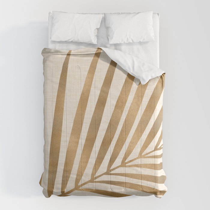 Gold Tropical Leaf Comforter Gallery Image 1