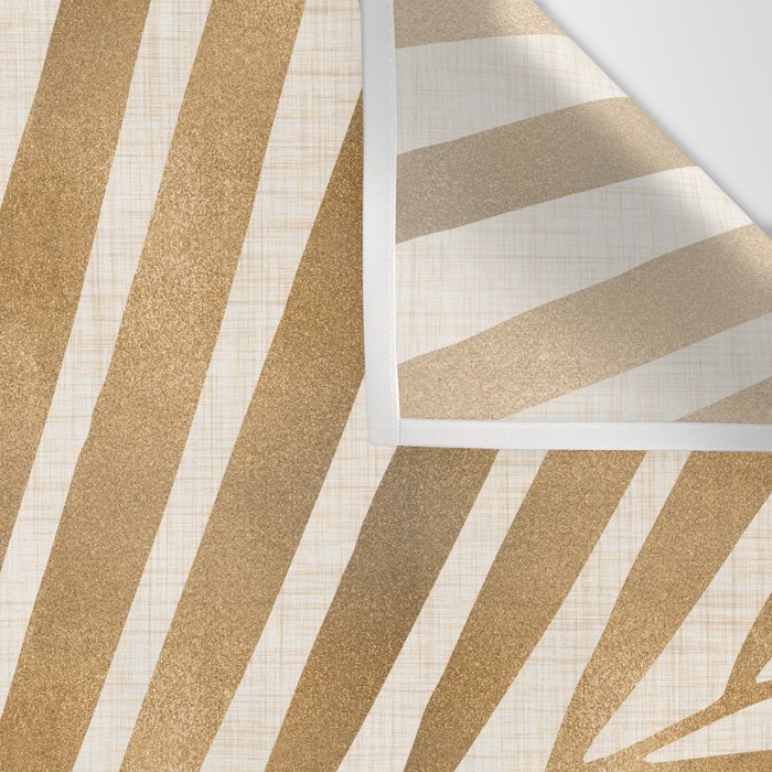 Gold Tropical Leaf Wall Tapestry Gallery Image 3