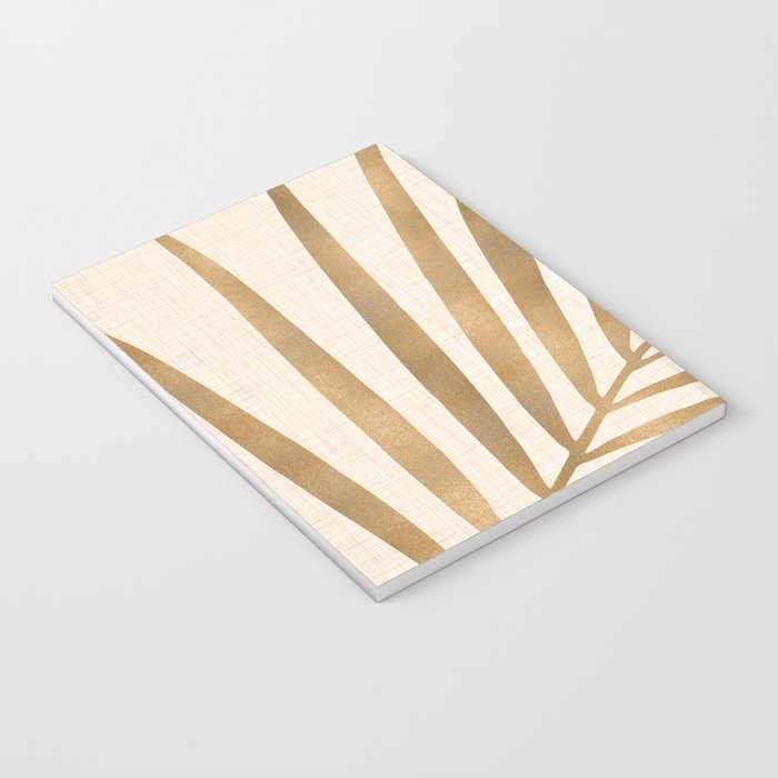Gold Tropical Leaf Notebook Gallery Image 3