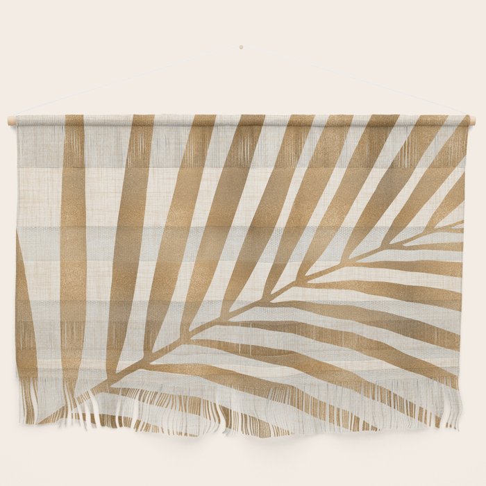 Gold Tropical Leaf Wall Hanging Gallery Image 1