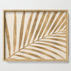 Gold Tropical Leaf Serving Tray Gallery Image 1