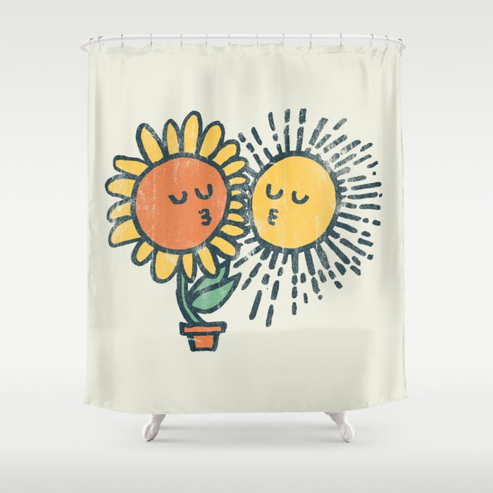 Sun Kissed sunflower Shower Curtain Gallery Image 1