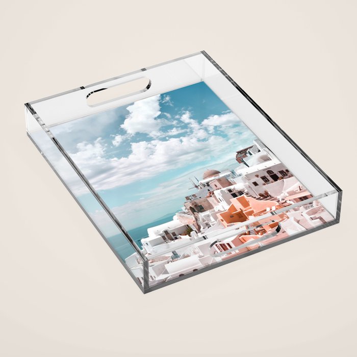Santorini, Oia Acrylic Tray Gallery Image 1