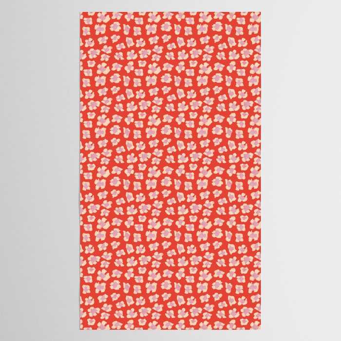 Dopamine Leopard Print In Red And Pink Tablecloth Gallery Image 2