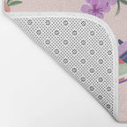 Pastel purple oriental pattern Bath Mat Gallery Image 2