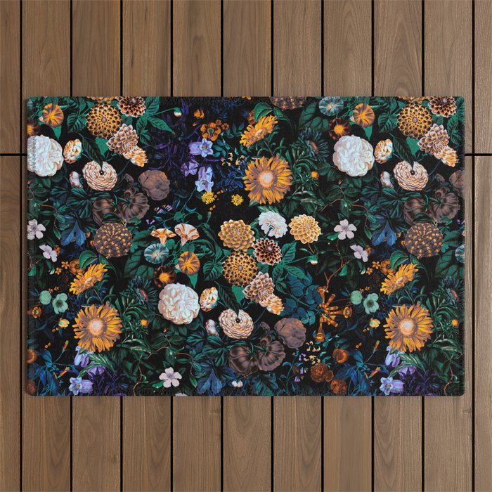 Multicolor Night Forest Outdoor Rug Gallery Image 1
