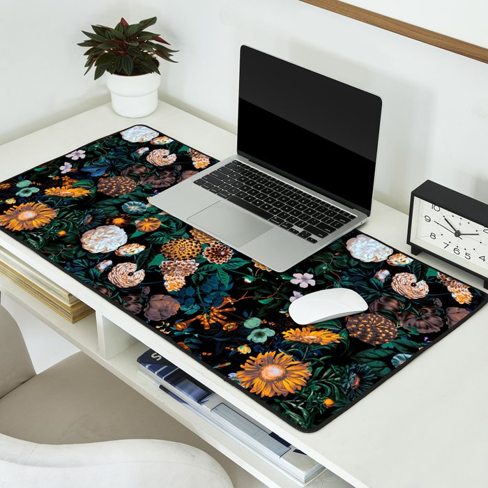 Multicolor Night Forest Desk Mat Gallery Image 2