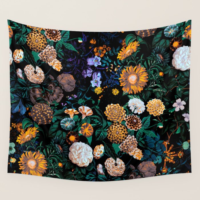 Multicolor Night Forest Wall Tapestry Gallery Image 4