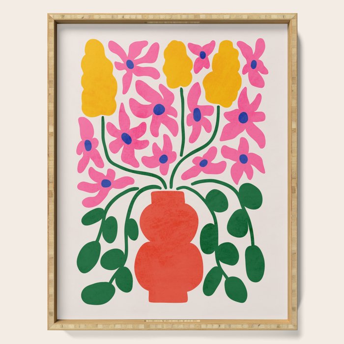 FOLIAGE 004: Lily & Orchid | Flower Market Serving Tray Gallery Image 1