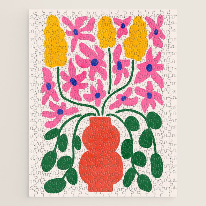 FOLIAGE 004: Lily & Orchid | Flower Market Jigsaw Puzzle Gallery Image 1