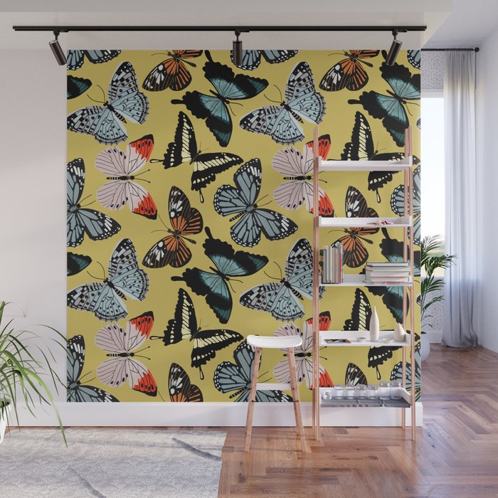 Boho Butterflies Wall Mural Gallery Image 1