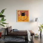 Halloween Cat 01 Wood Wall Art Gallery Image 2
