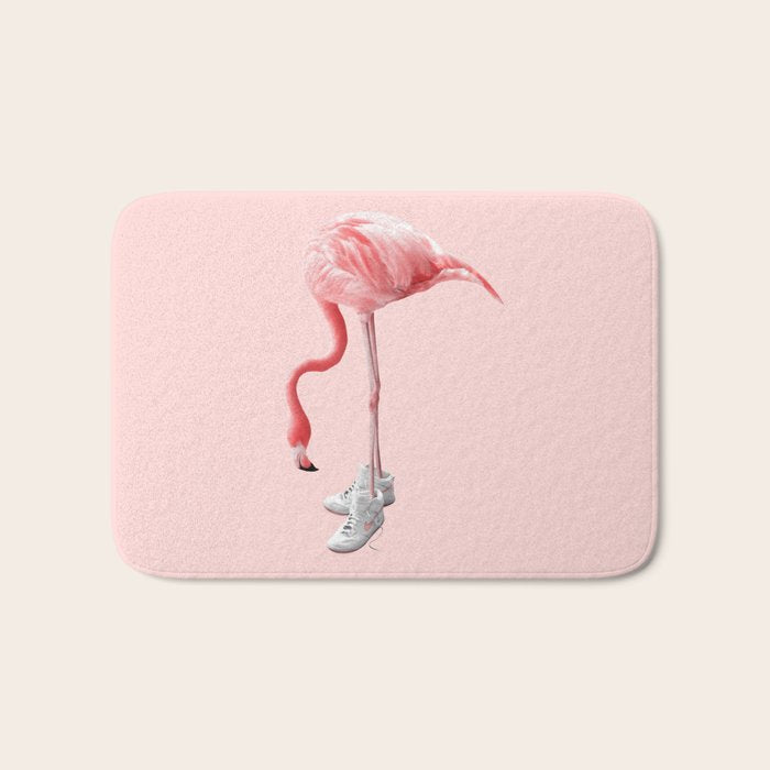 SNEAKER FLAMINGO Bath Mat Gallery Image 1