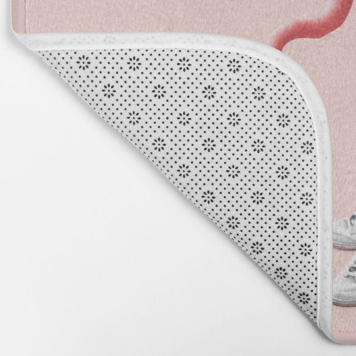 SNEAKER FLAMINGO Bath Mat Gallery Image 2