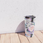 Modern Dark Vibrant Flowery D Travel Mug Gallery Image 4