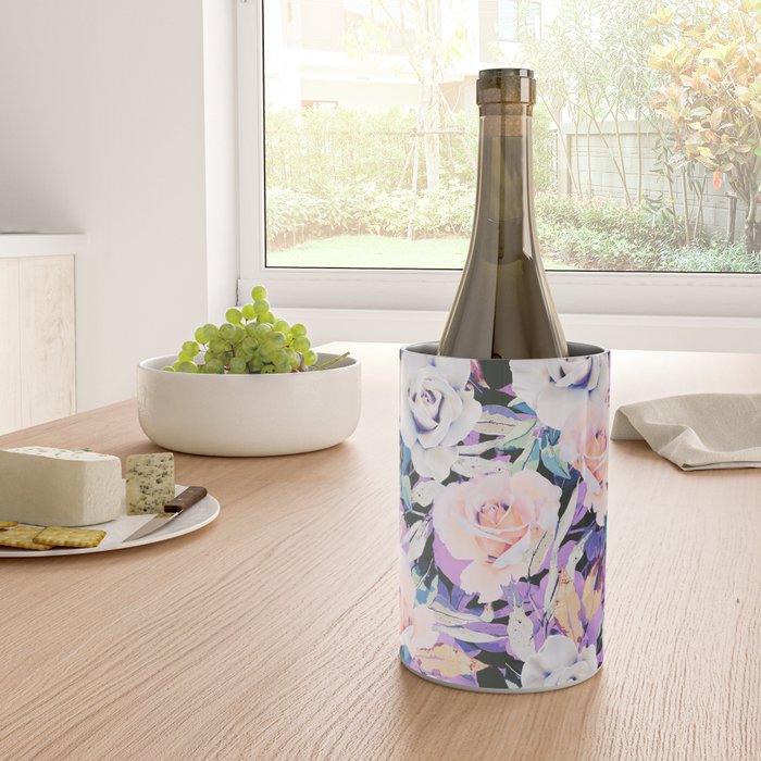 Modern Dark Vibrant Flowery D Wine Chiller Gallery Image 4