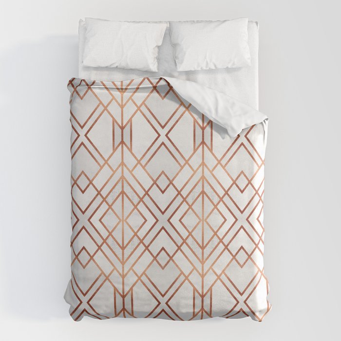 Copper Geo Duvet Cover Gallery Image 6