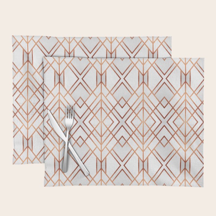 Copper Geo Placemat Gallery Image 1