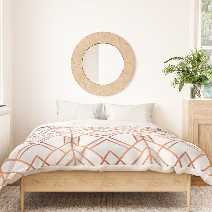 Copper Geo Duvet Cover Gallery Image 3